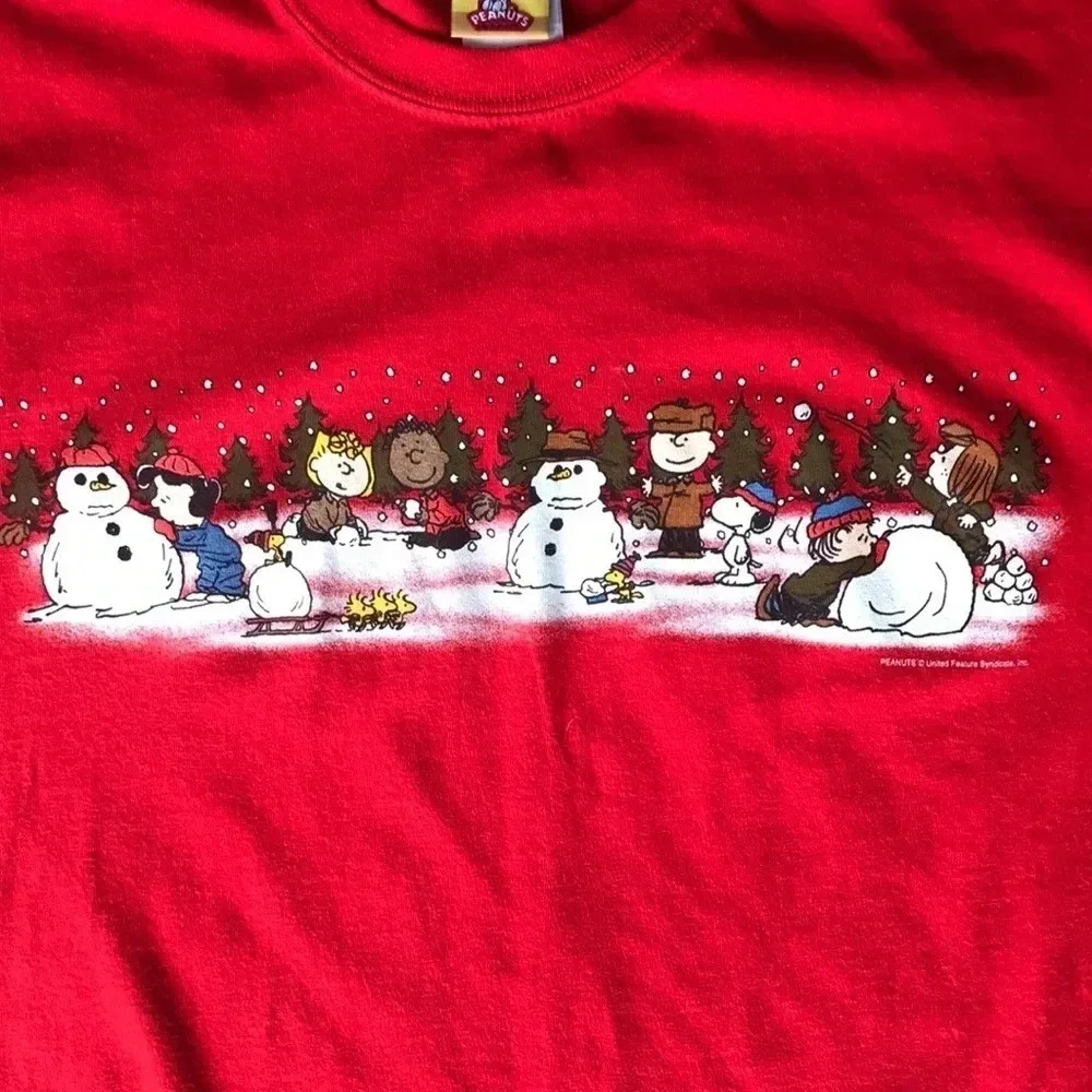 "Peanuts" Christmas Tshirt Size Large - Picture 5 of 6
